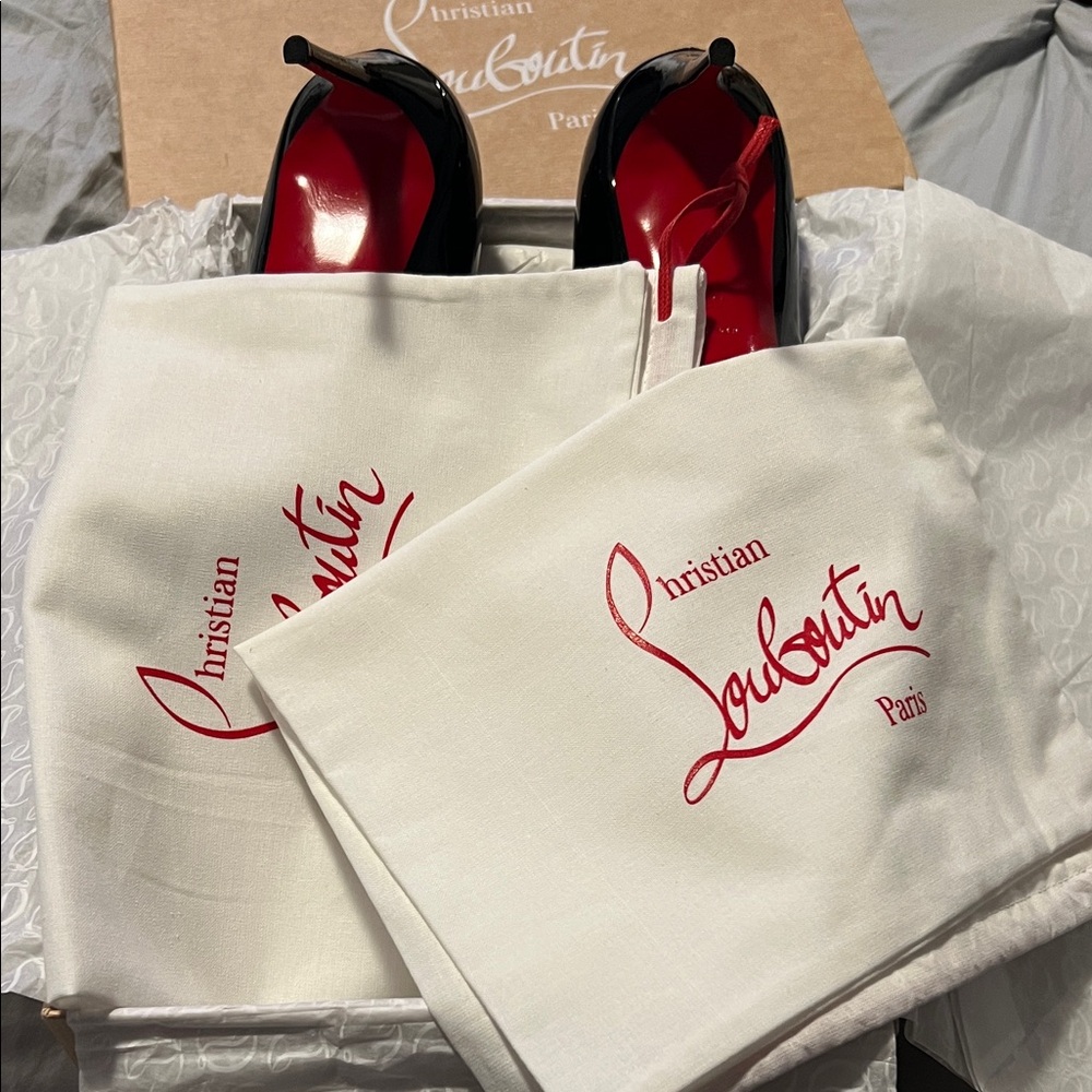 Christian Louboutin Black Heels Kate 85mm Patent Leather - Picture 6 of 6